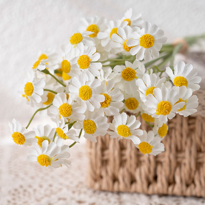 

Цветы искусственные FloDecor Маргаритка белая 34см