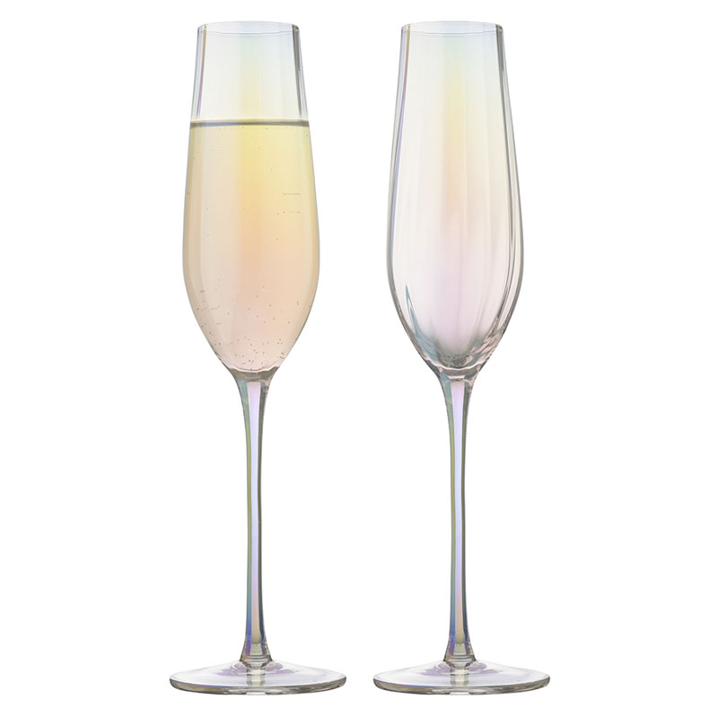 Набор бокалов для шампанского Liberty Jones Gemma Opal 225мл, 2шт addendum декантер