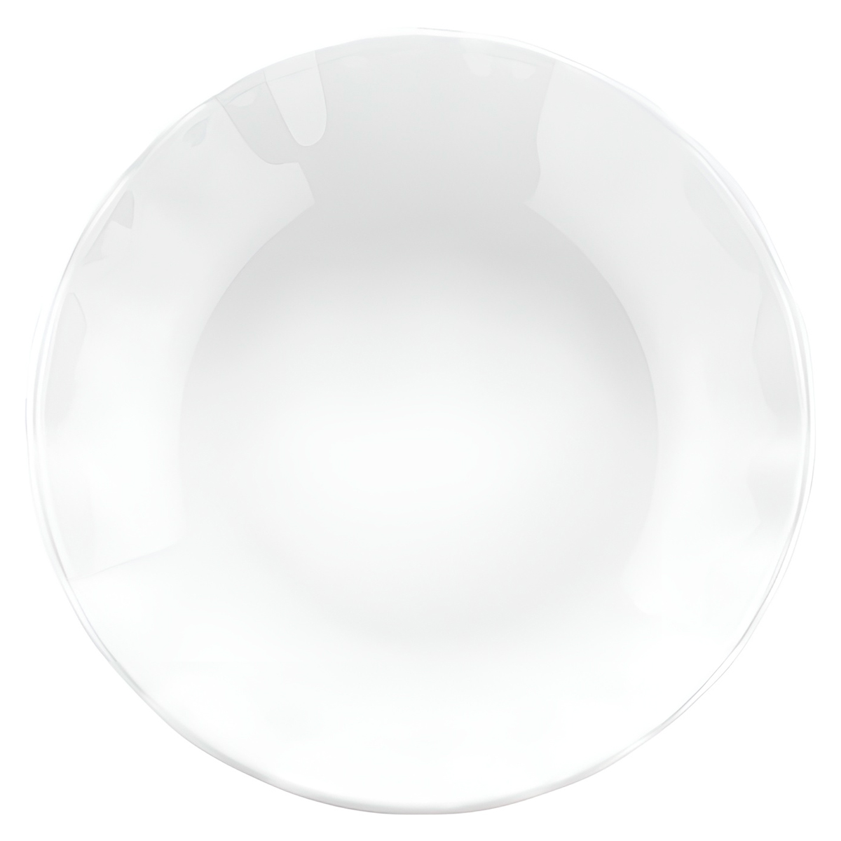 фарфоровая тарелка toledo 21см Тарелка глубокая Kutahya Bergama, цвет белый