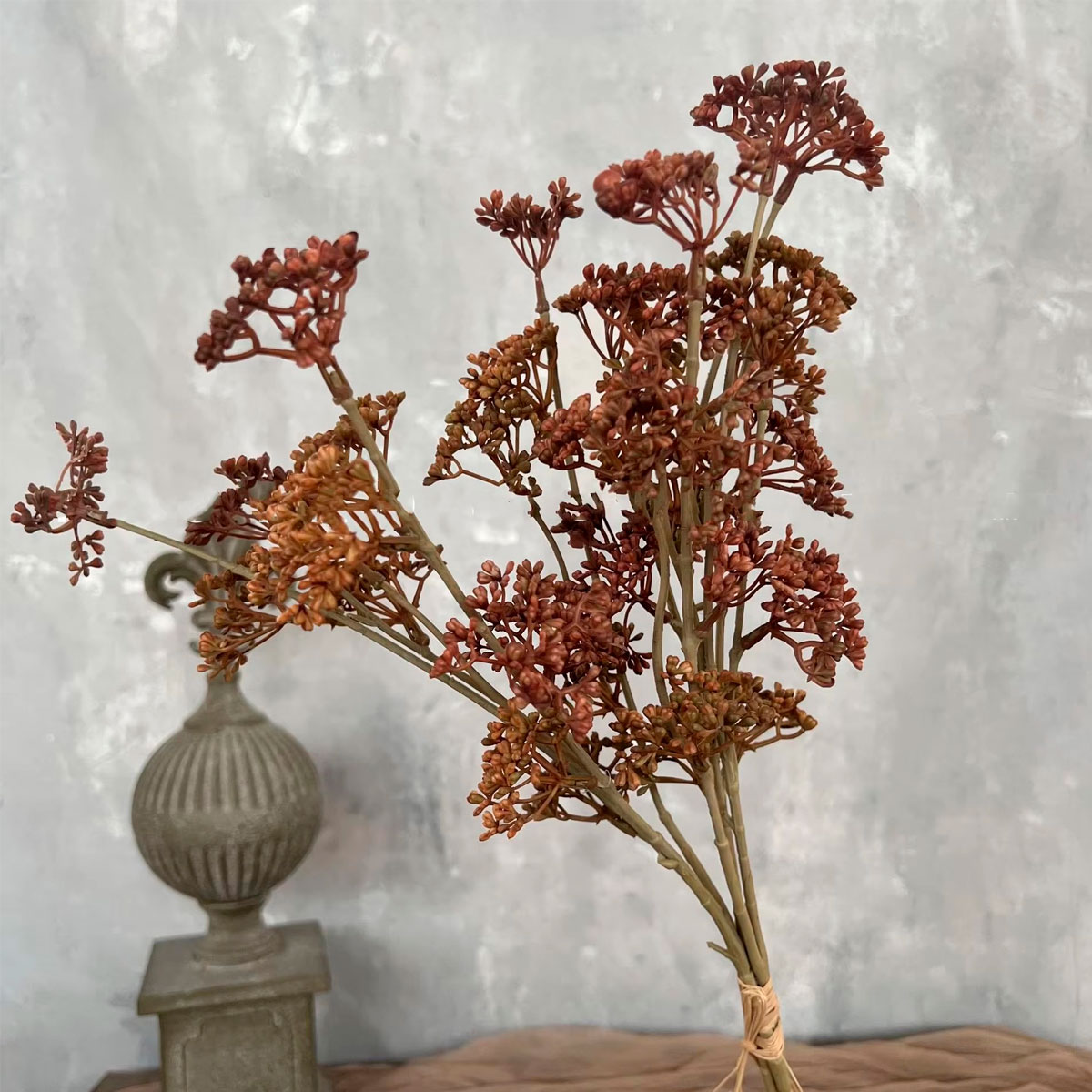 

Цветы искусственные FloDecor Ягодный букет оранжевый 55см