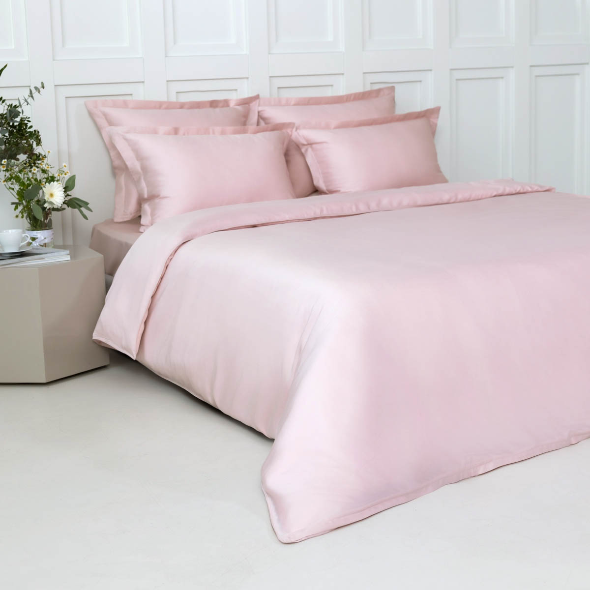 

Простыня евро La Prima SilvaSilk Rose 240х280см