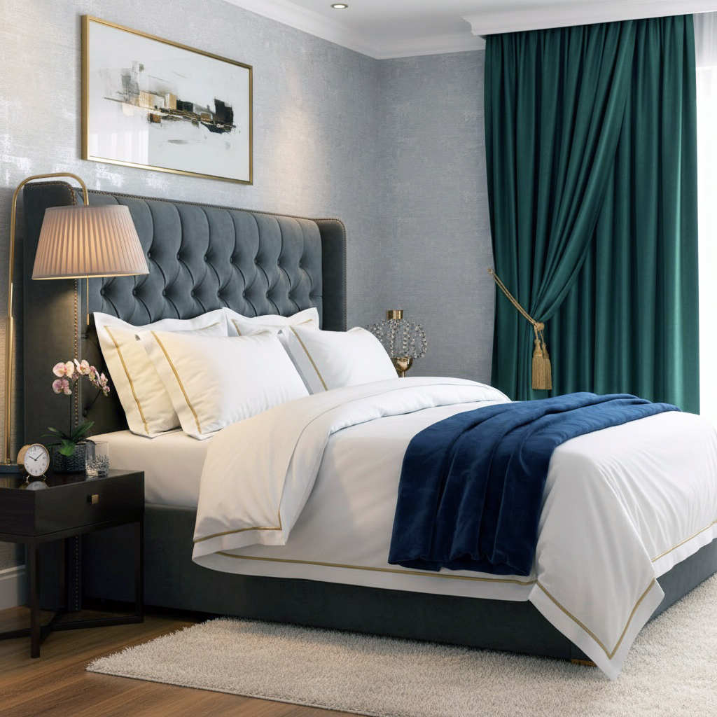 Комплект постельного белья 15-спальный Lameirinho Triple Embroidery 20328₽