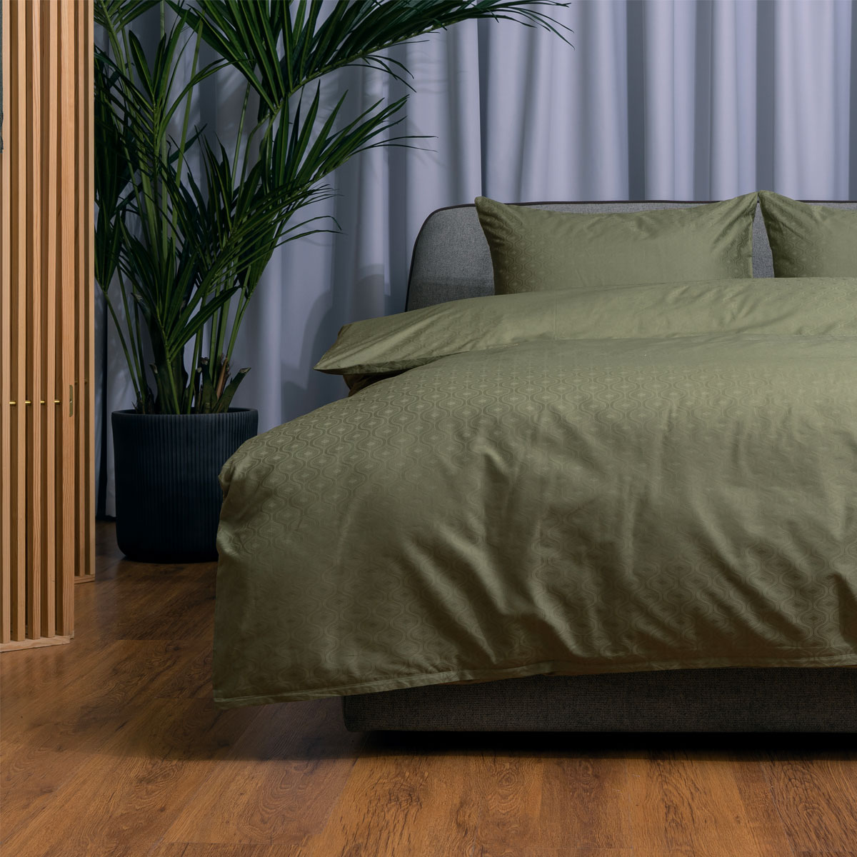 Комплект постельного белья 1,5-спальный Pappel green Pappel GW03(17-0115TPX)/150200S, цвет зеленый