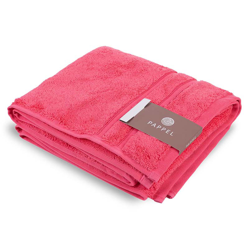 Полотенце махровое Pappel Cirrus/S 70x140см, цвет коралловый набор подарочный этель полотенце 30х60 см и аксессуары 7 предметов