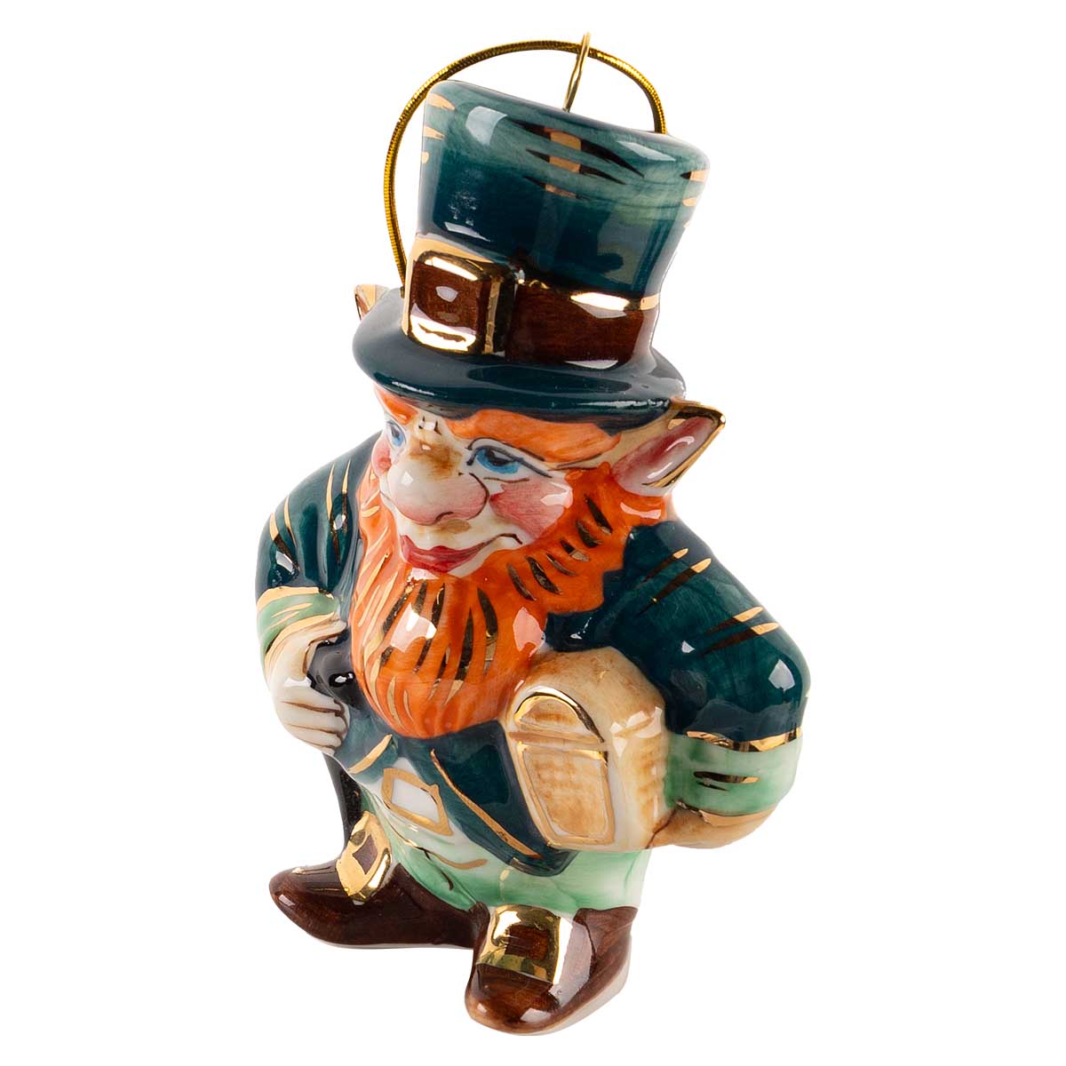 

Елочная игрушка Лефортовский фарфор Русские сказки Лепрекон