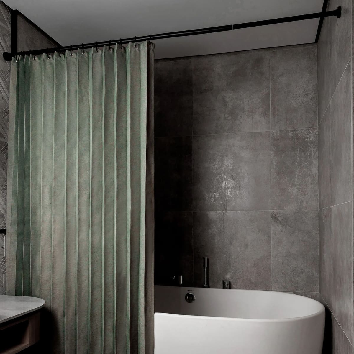 

Штора для ванной комнаты Cleanelly 180х200см, цвет зеленый