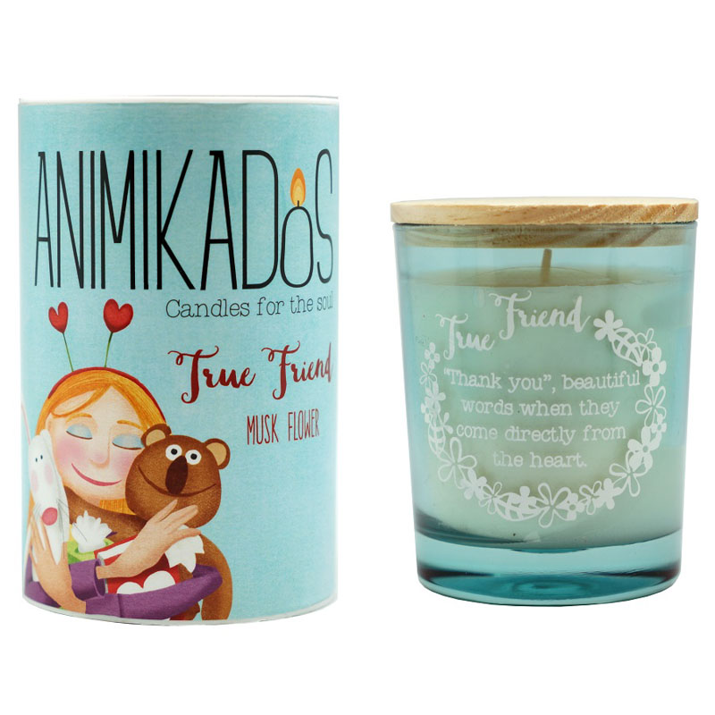 

Свеча ароматическая True Friend Animikados, Белый