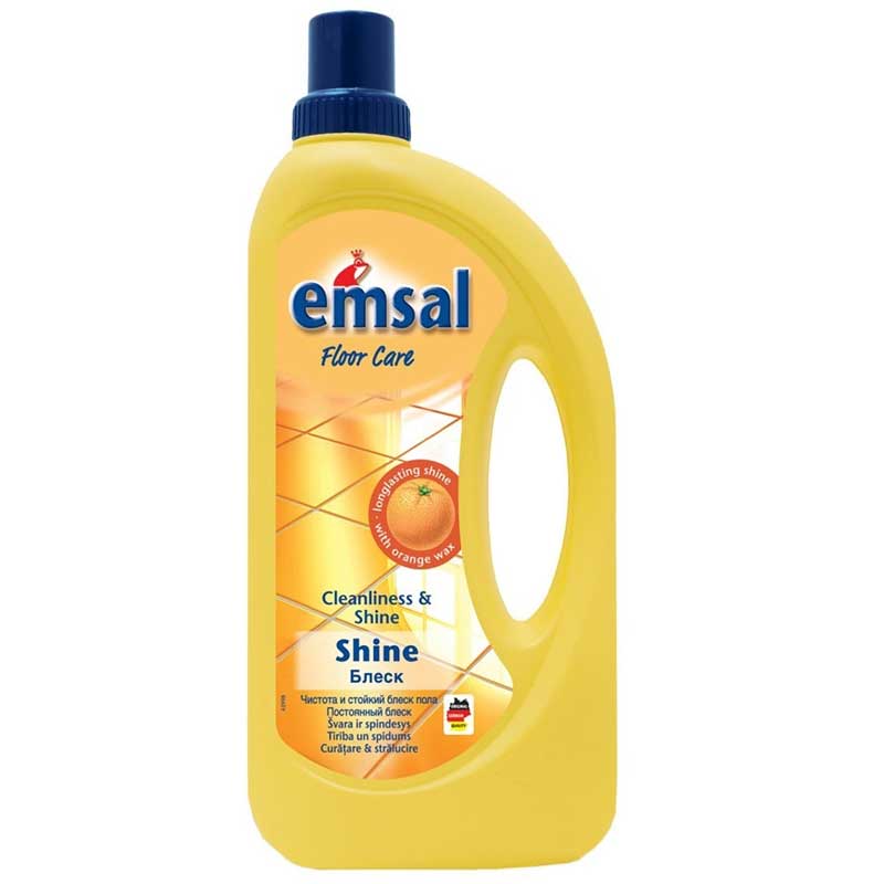 Блеск Emsal для мойки и полировки любых полов, 1л губка для мойки и полировки в микрофибре автомобильная 13 х 8 х 3 5 см