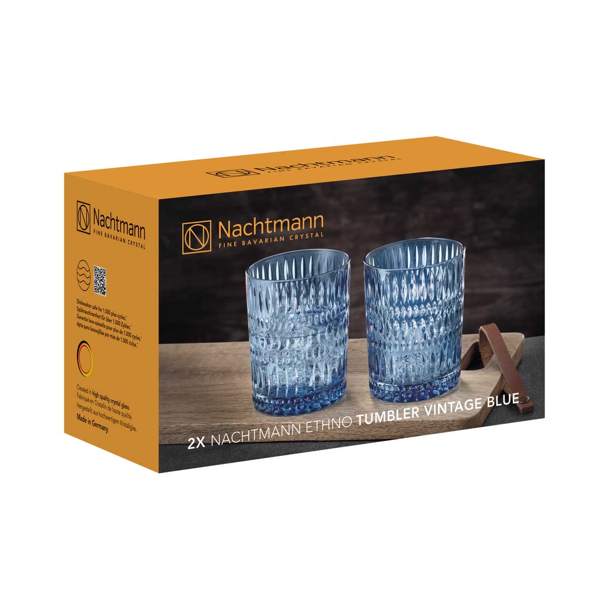 Набор стаканов низких Nachtmann ETHNO 2шт, голубой Nachtmann 105389 - фото 4