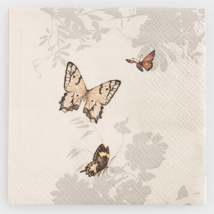 Салфетки бумажные Anna Lafarg Бабочки 20шт