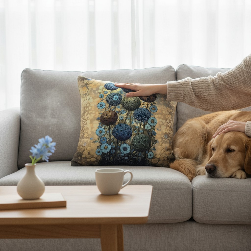 

Подушка декоративная Фабрика Цветы Одуванчики