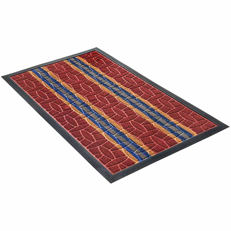 

Коврик придверный Shahintex LUX multicolor 40x60см, бордовый