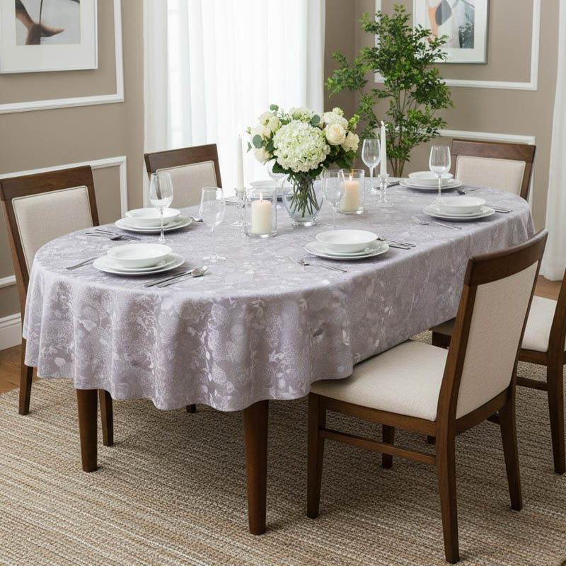 

Скатерть овальная Lameirinho 160x220см, цвет бежевый