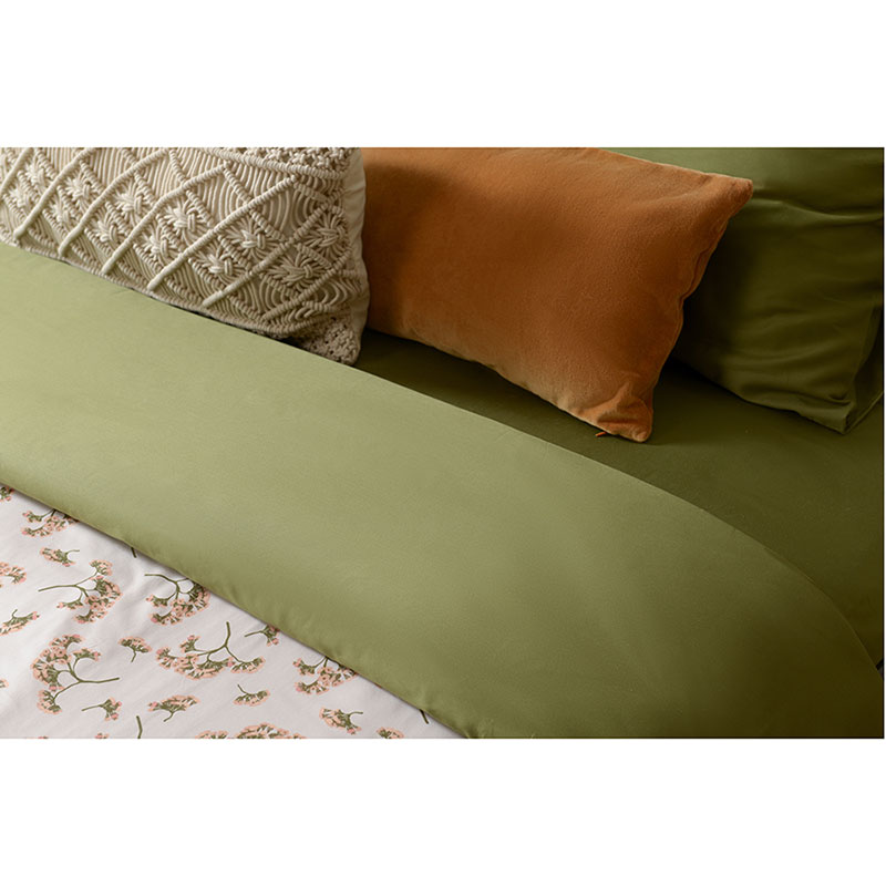 Комплект постельного белья евро Tkano Prairie Степное цветение, оливковый Tkano TK21-DC0016 - фото 8