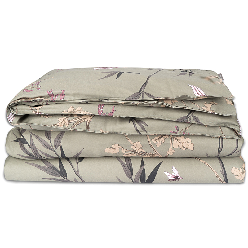 

Пододеяльник 2-спальный Gant Home Birdfield, оливковый