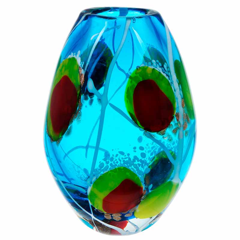 Ваза Art Glass Лагуна 19см тумба белый дуб 121 6 см jorno glass gla 01 122 p w