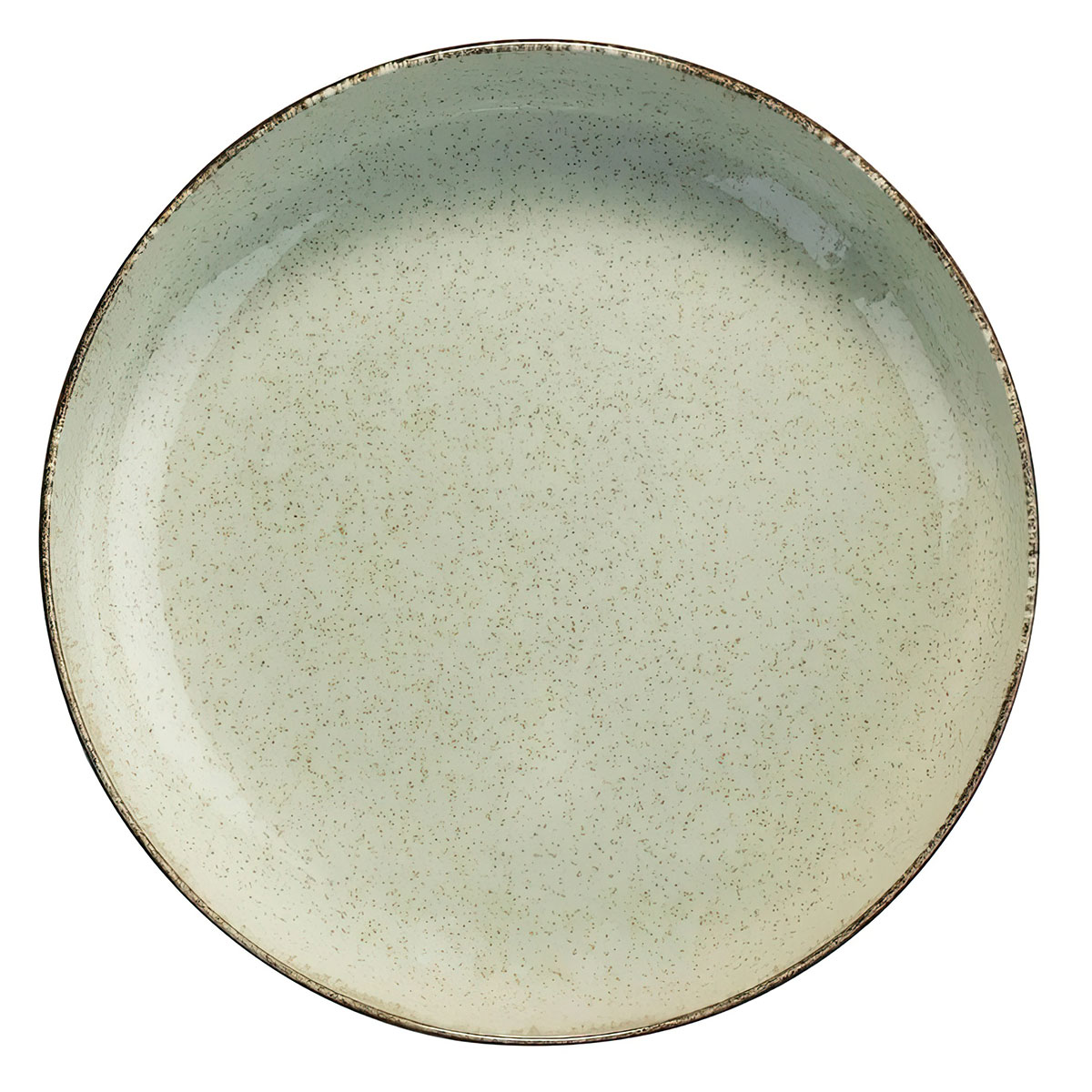 Тарелка глубокая Kutahya Pearl Mood, зеленый тарелка для подачи 18 х 15 см массив дуба
