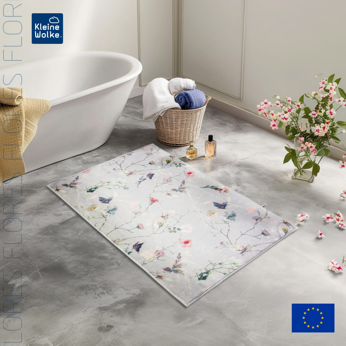 Коврик для ванной комнаты Kleine Wolke Flores Multicolor 50x60см 4620₽