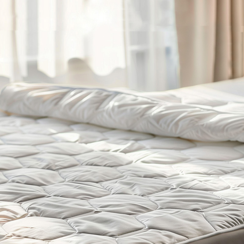 Наматрасник 2-спальный стеганый Johann Hefel Pure Cotton 180x200см, цвет белый