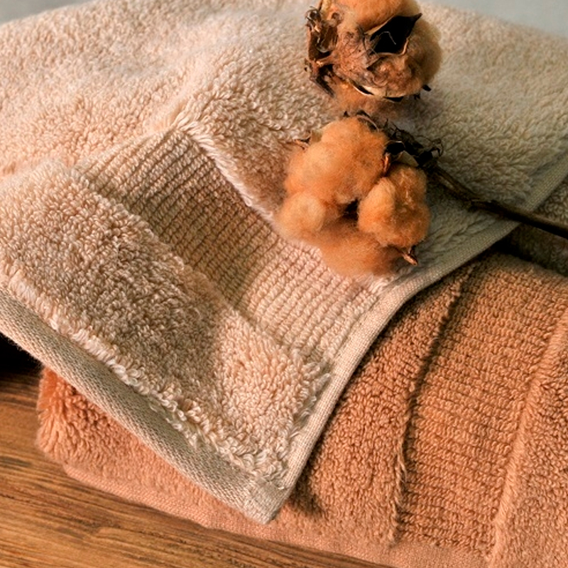 Полотенце Hamam Heritage Natural Cotton Organic 60x95см, цвет темно-карамельный