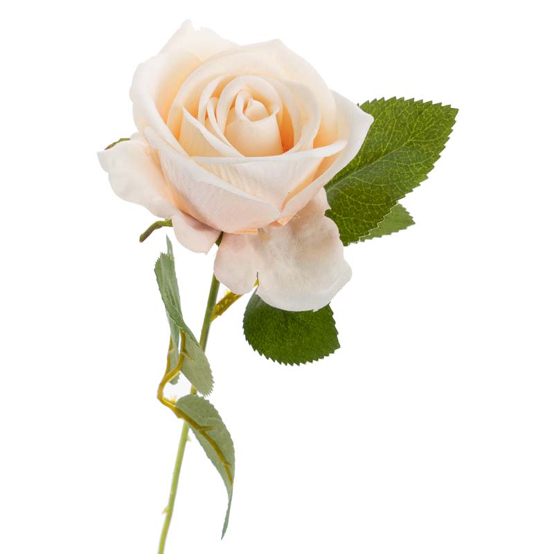Цветы искусственные FloDecor Роза 51см, цвет шампань