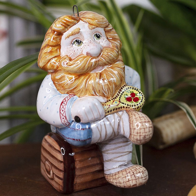 

Елочная игрушка Ярославская Керамическая Мануфактура Сказки. Домовой, Разноцветный