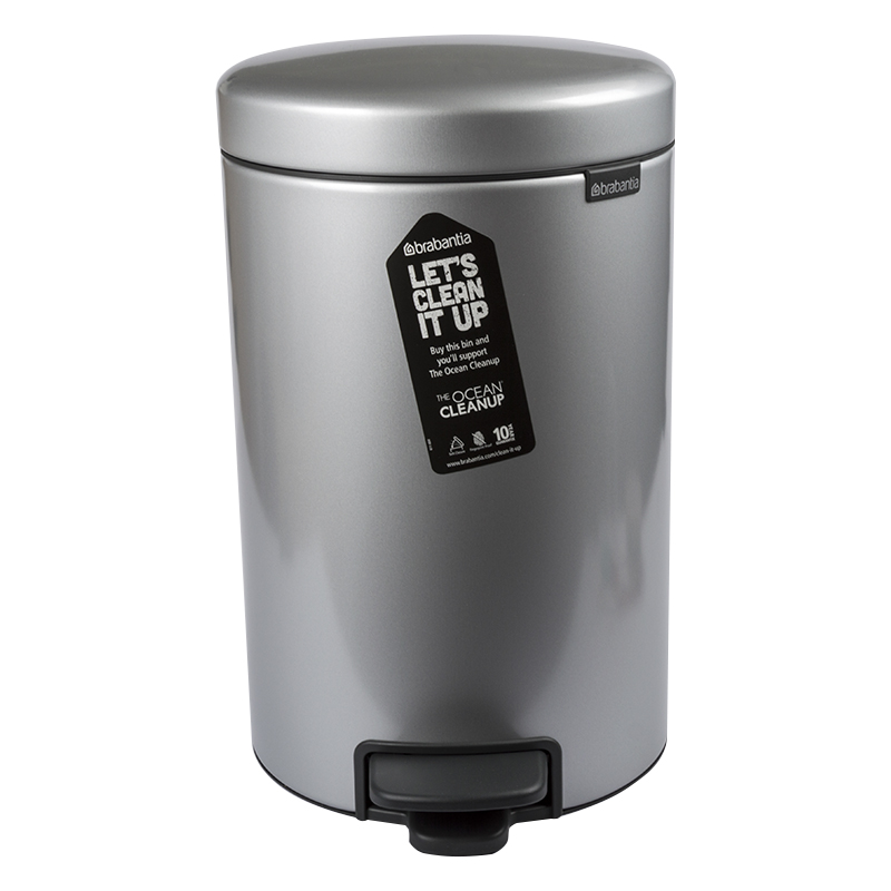 

Мусорный бак с педалью Brabantia NewIcon 12л, Серый