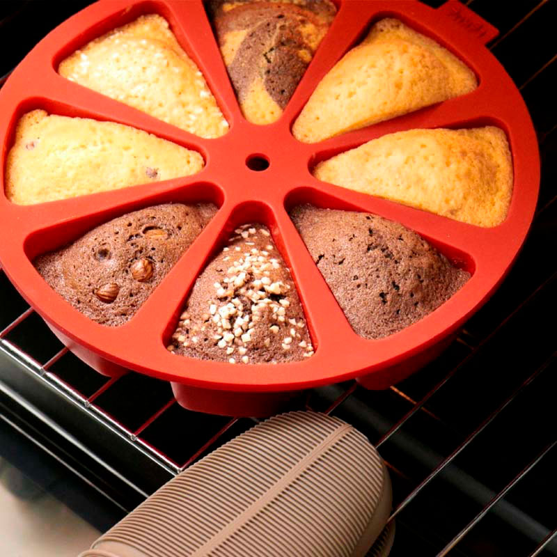 Форма силиконовая Lekue Baking Порционный пирог Lekue 0216008R01M017, цвет красный - фото 6