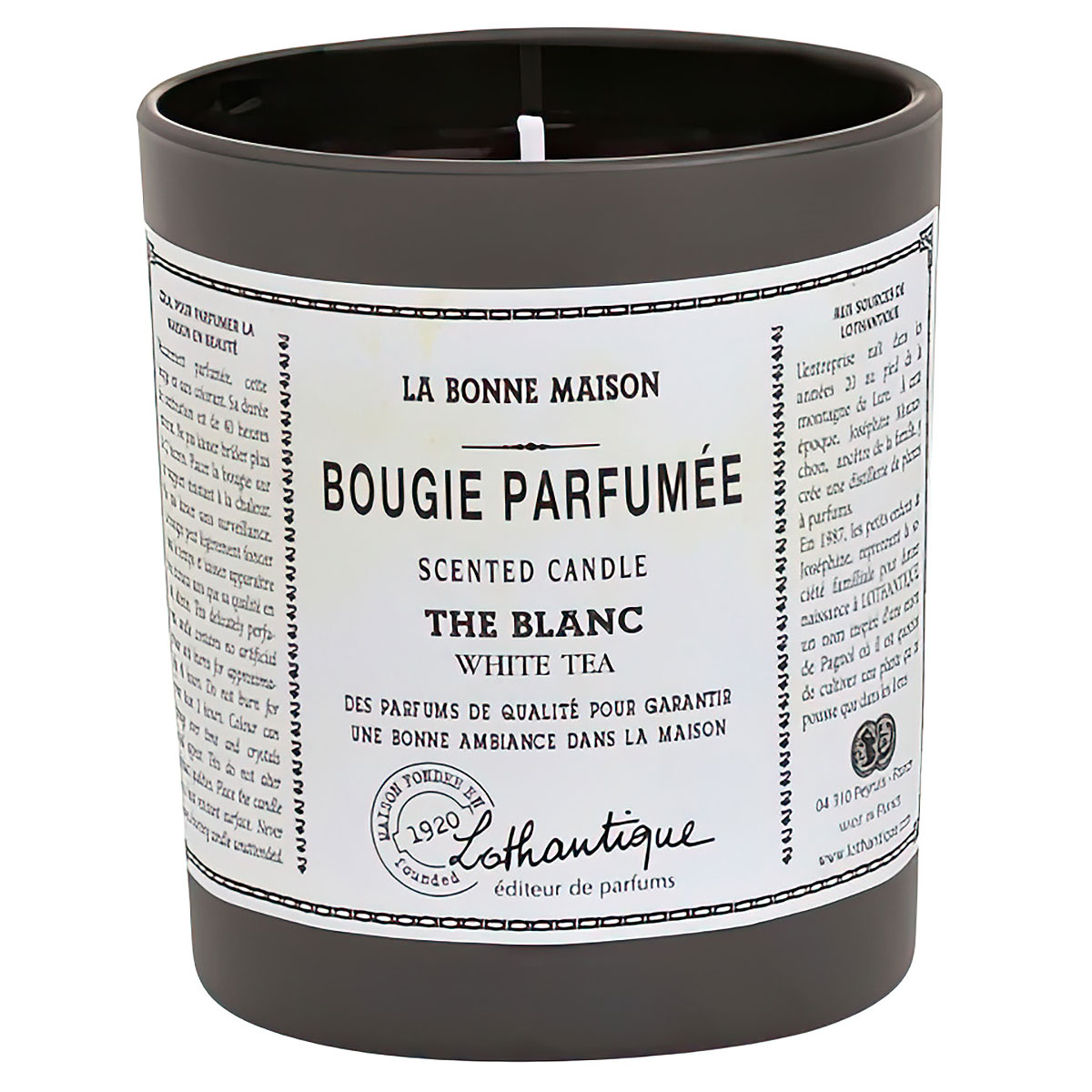Свеча ароматическая Lothantique La Bonne Maison Белый чай