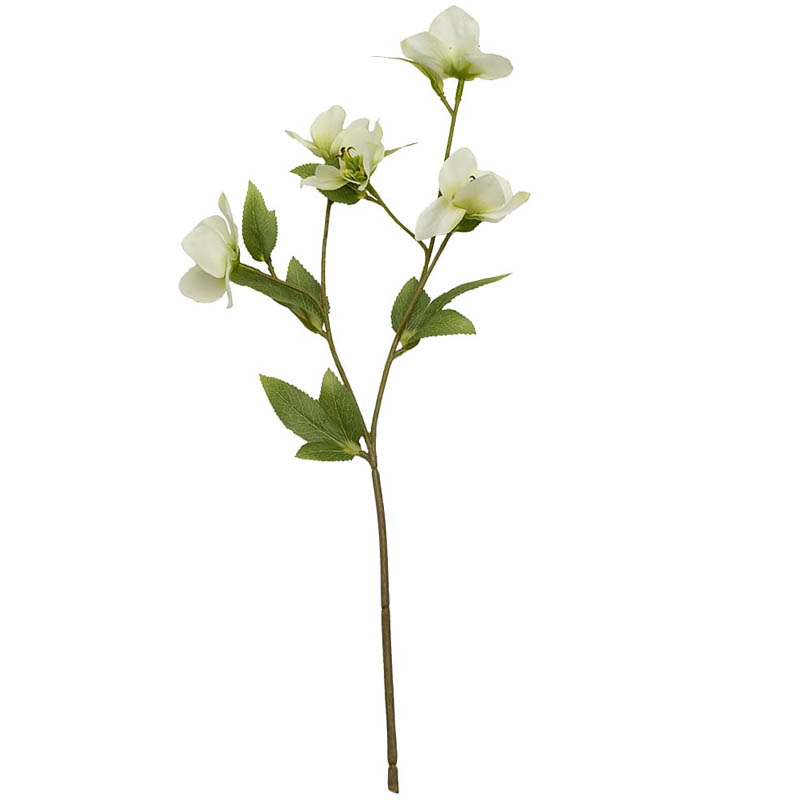 

Искусственный цветок Вещицы Морозник 47см, белый