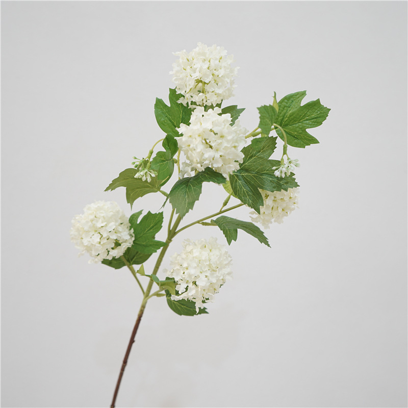 

Цветы искусственные FloDecor Шелковая Гортензия белая 79см