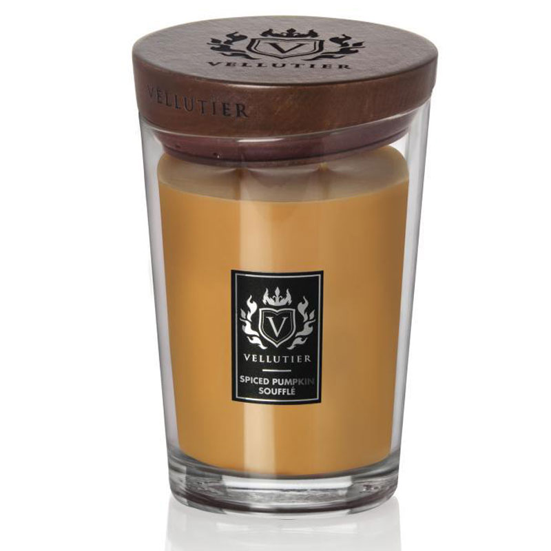 Свеча ароматическая Vellutier Spiced Pumpkin Souffle 515гр бальзам для губ кокос ракушка 8мл кафе красоты