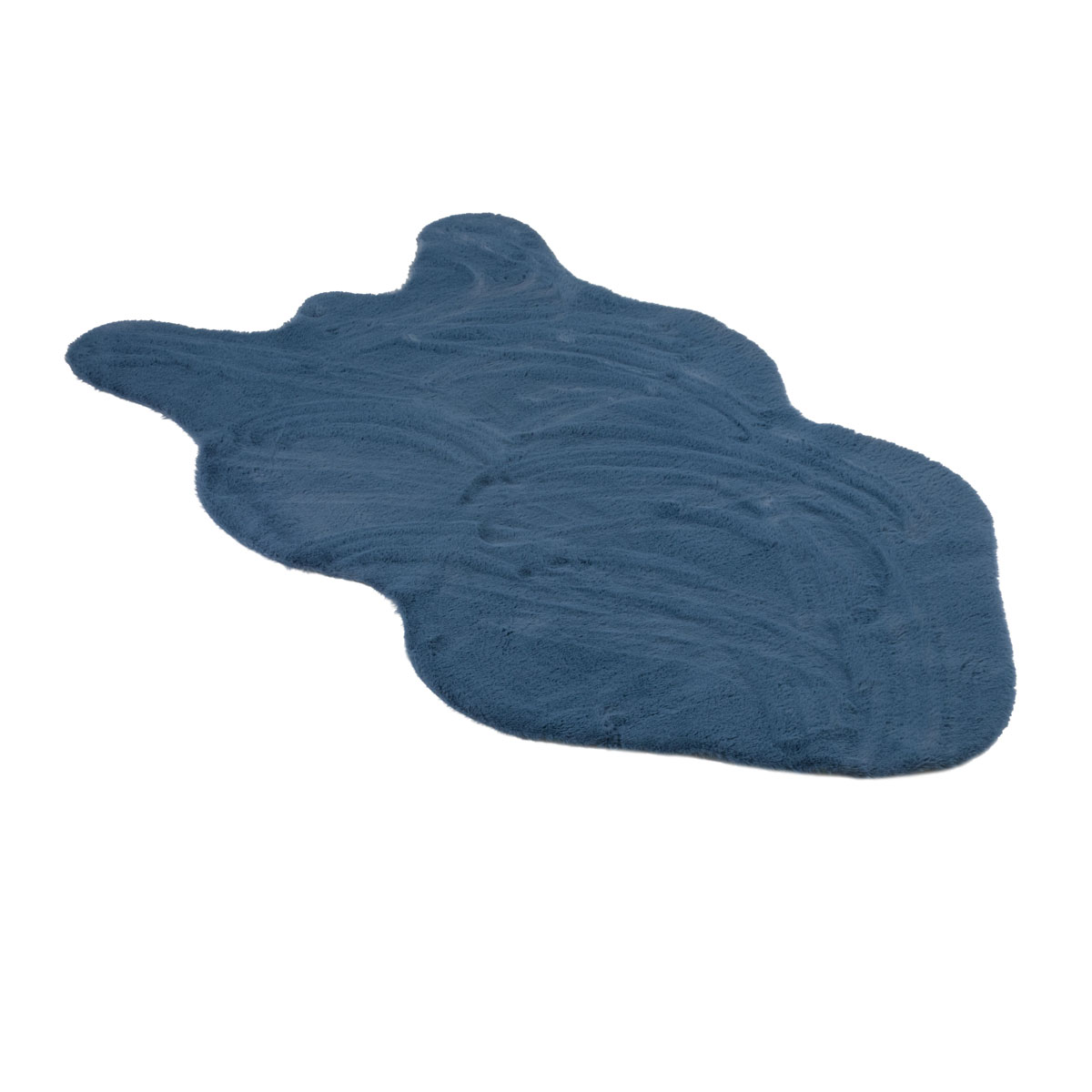 Коврик меховой шкура Shahintex 75х130см аквамариновый Shahintex 829484, цвет синий