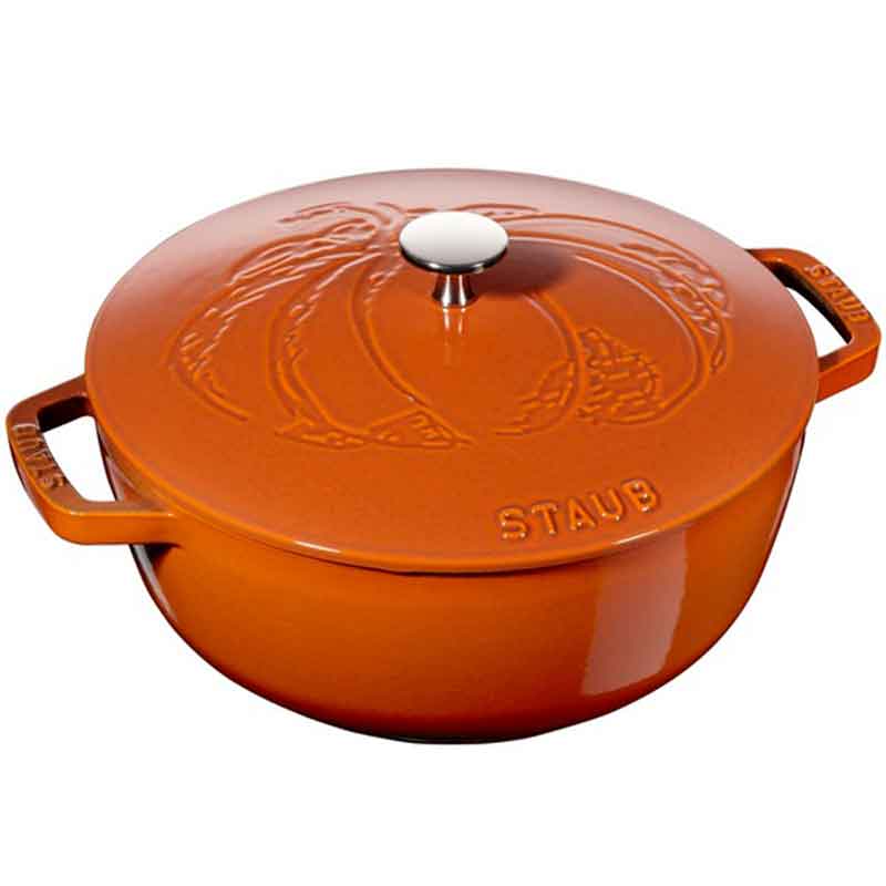 

Кокот Тыква Staub 24см, цвет корица, Оранжевый