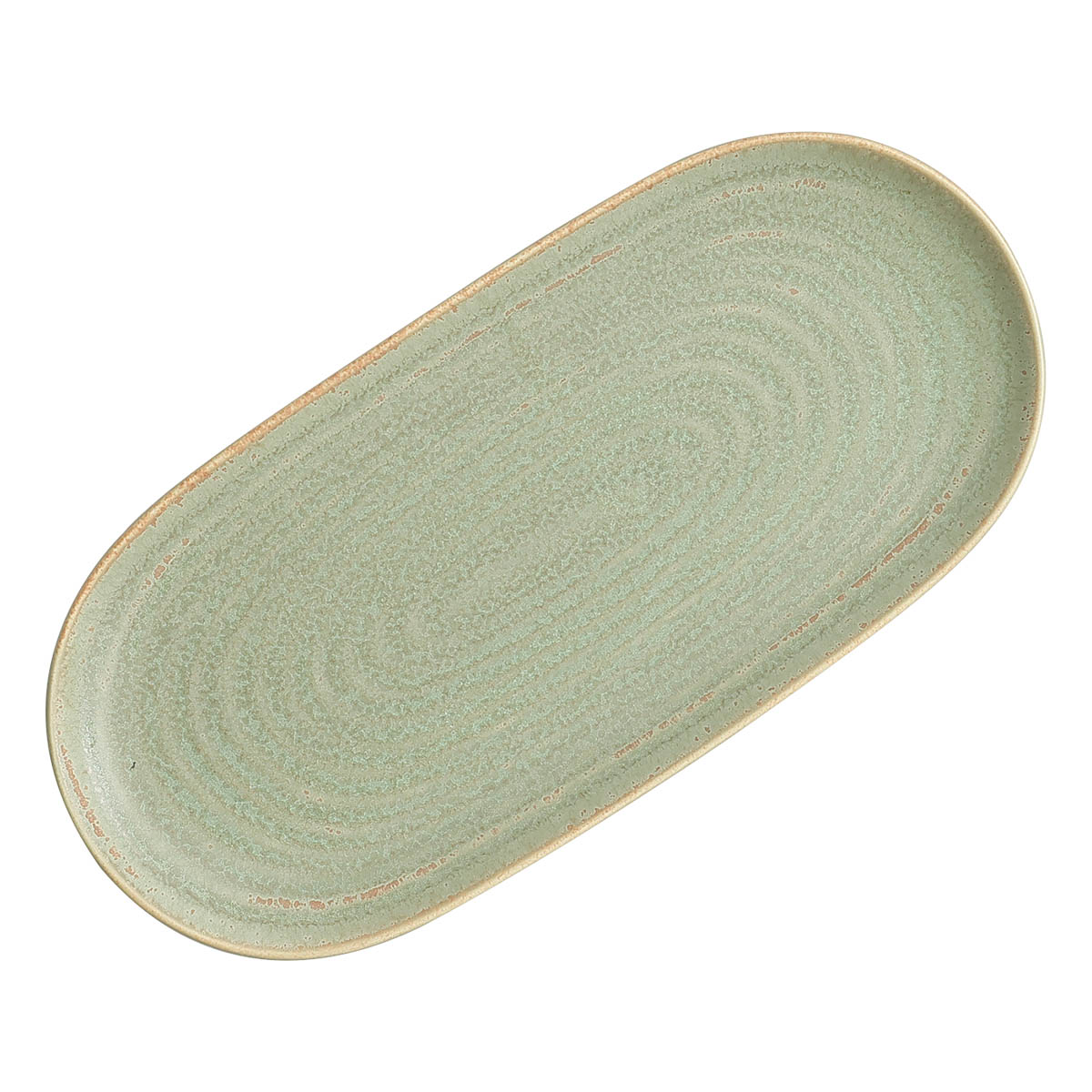 Блюдо овальное Home Chef Amber Green 255x12см 1090₽