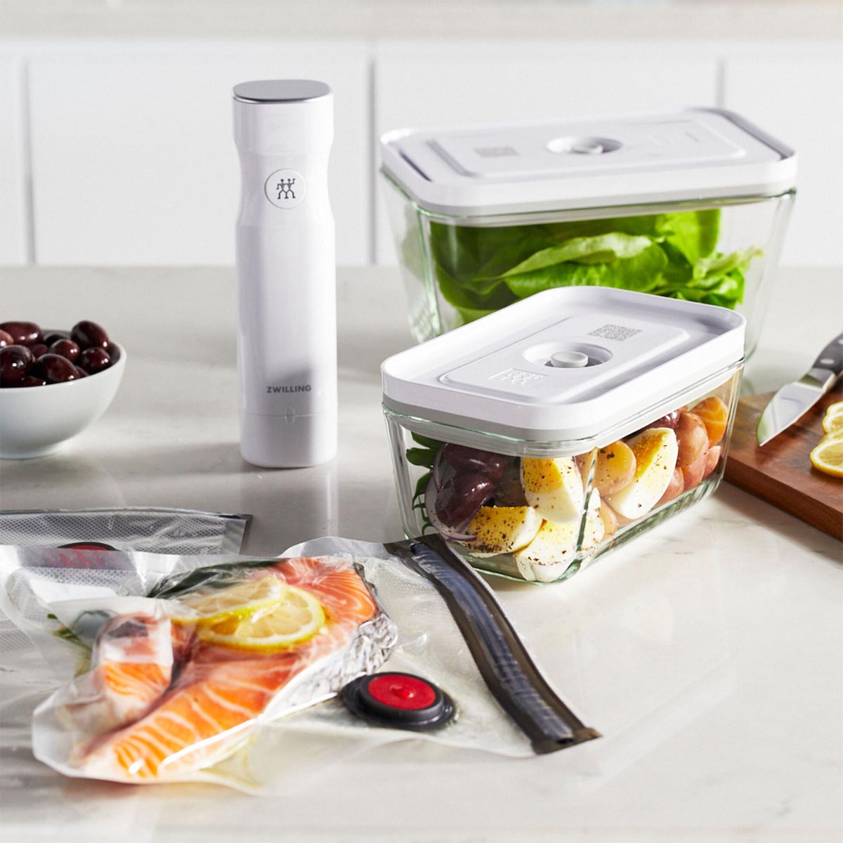 

Набор для вакуумного хранения продуктов Zwilling Fresh&Save M/L, 7 пр