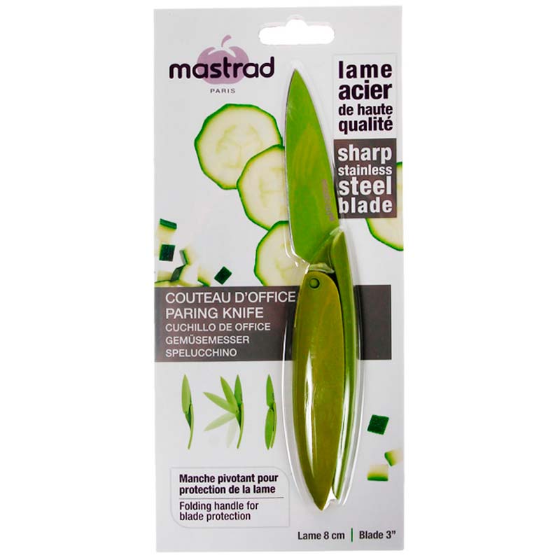Нож для чистки овощей Mastrad, зеленый Mastrad A22168 - фото 2