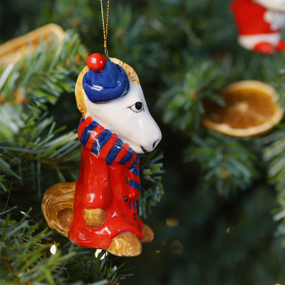 

Елочная игрушка Esprado Символ года Конь в пальто