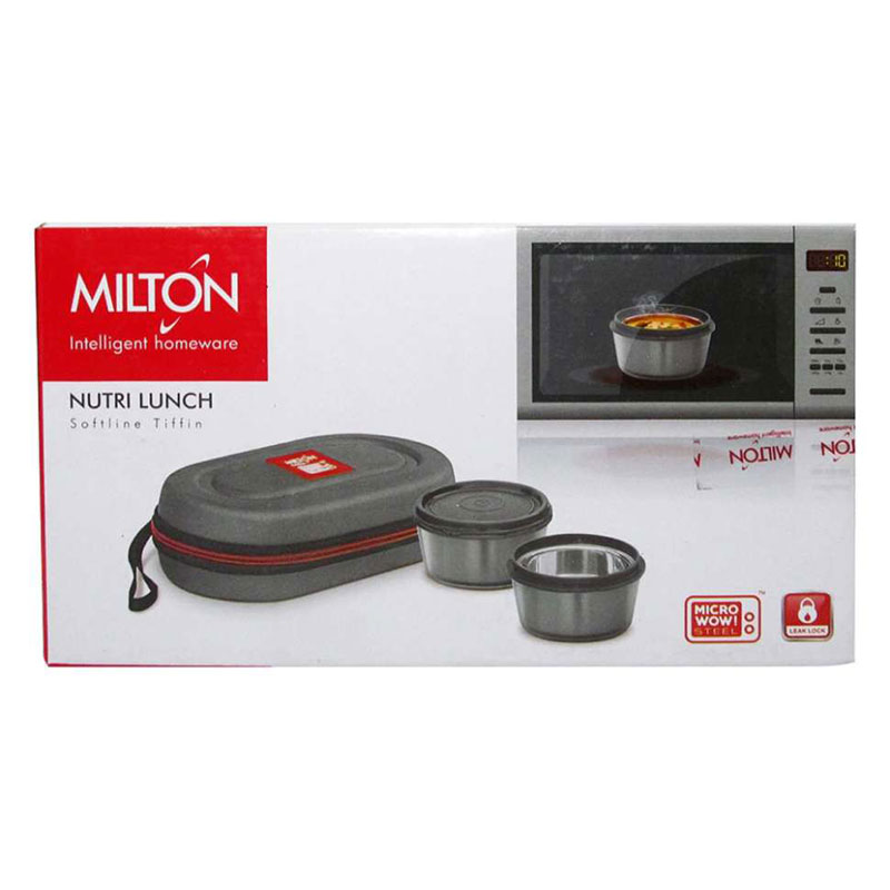 Термо ланч-бокс Milton Nutri Lunch 640мл, черный Milton MM43323-BK, цвет серебристый - фото 13