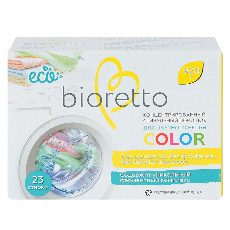 Стиральный порошок концентрированный Bioretto Bio для цветного белья