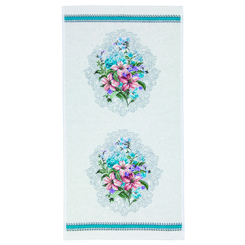 

Полотенце Feiler Josephine 50x100см, цвет бирюзовый