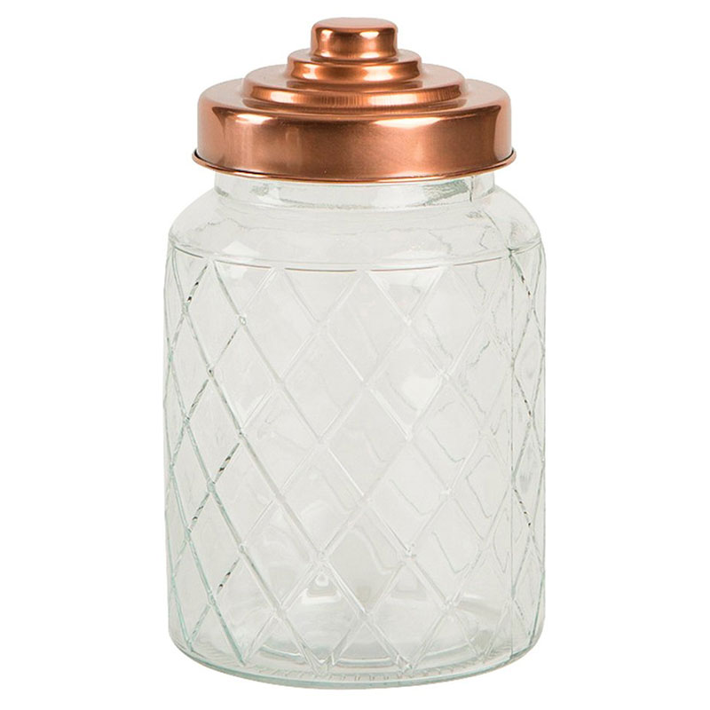 Емкость для хранения T&G Woodware Tuscany Jars Lattice 950мл T&G Woodware 13101, цвет прозрачный - фото 1