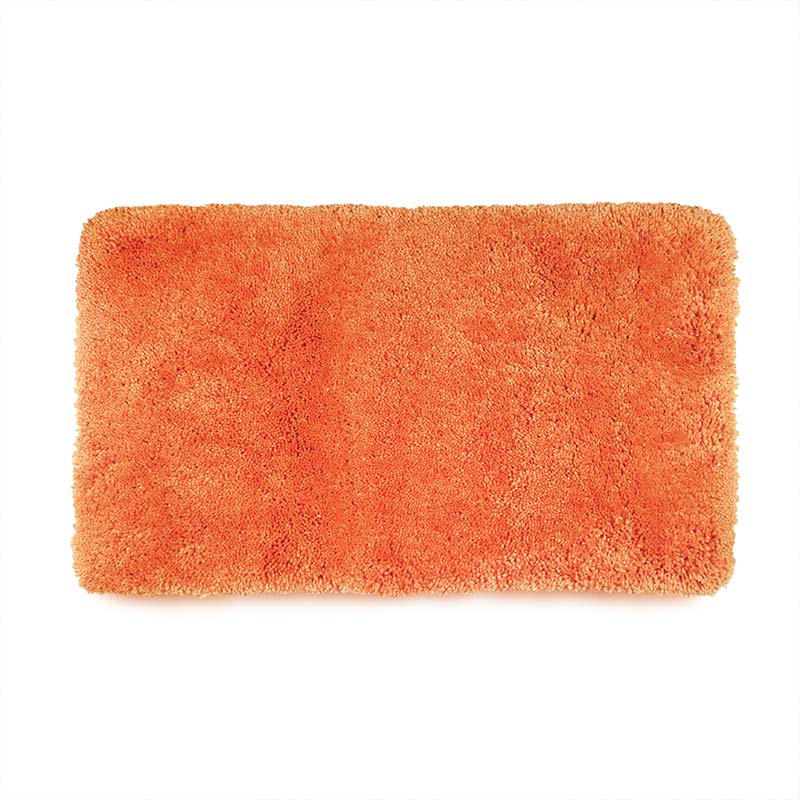 Коврик для ванной 70x120см Spirella Highland, оранжевый ошейник кошачий мягкий с бубенчиком 30 х 1 см текстиль оранжевый