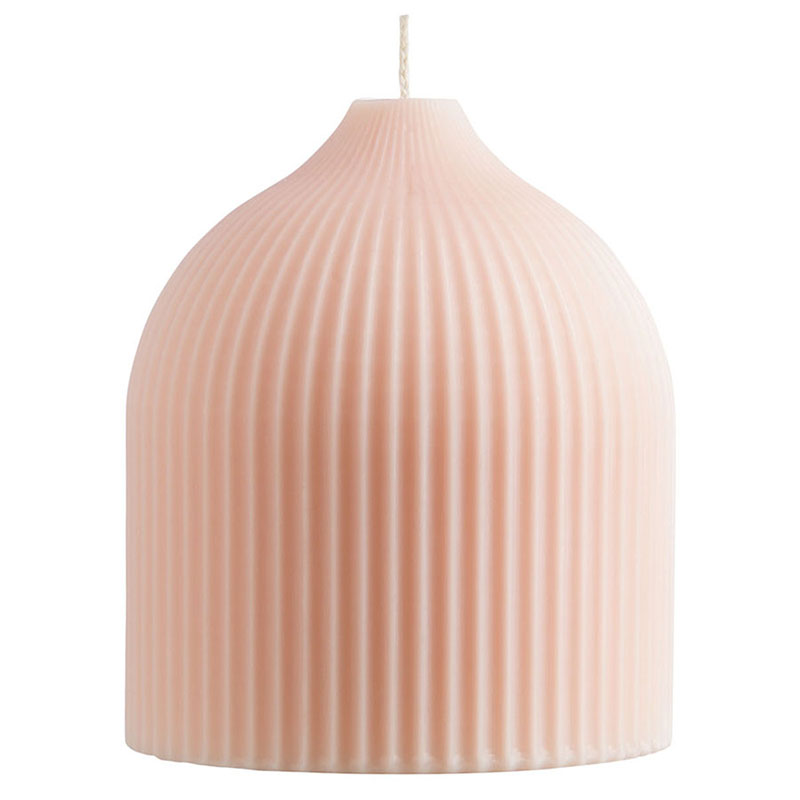 Свеча декоративная Tkano Edge 10,5см, цвет бежево-розовый декоративная мастика для создания текстурного слоя terraco