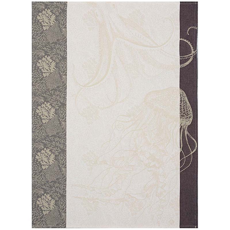 

Полотенце кухонное Le Jacquard Francais Fonds Marins, цвет серый