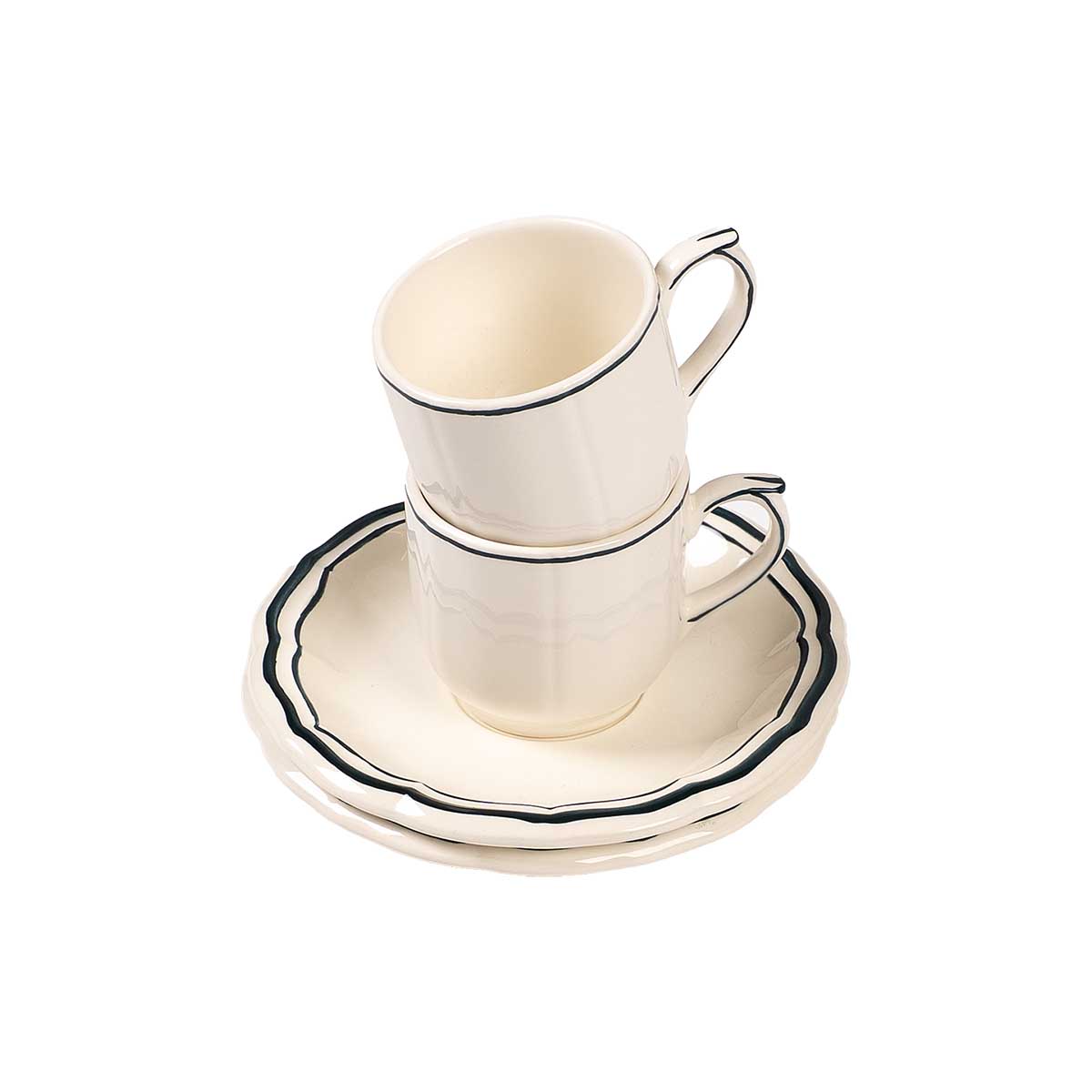 Набор чашек для эспрессо с блюдцами Gien Acapulco 2шт 12980₽