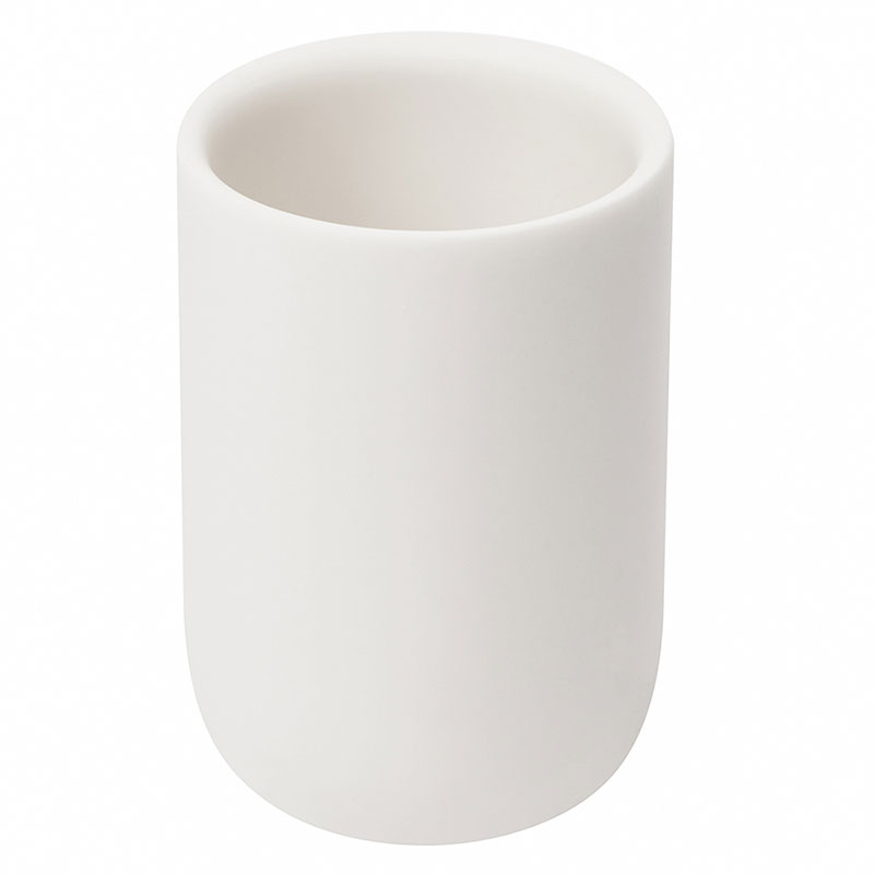 Органайзер-стакан для зубных щеток Umbra Junip, белый органайзер для хранения ватных дисков с крышкой d 7 × 20 см в картонной коробке прозрачный