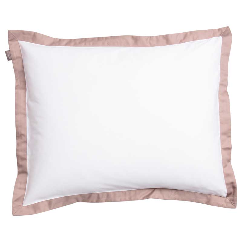 

Наволочка Gant Home Sateen Border 50x70см, цвет белый, бежевый