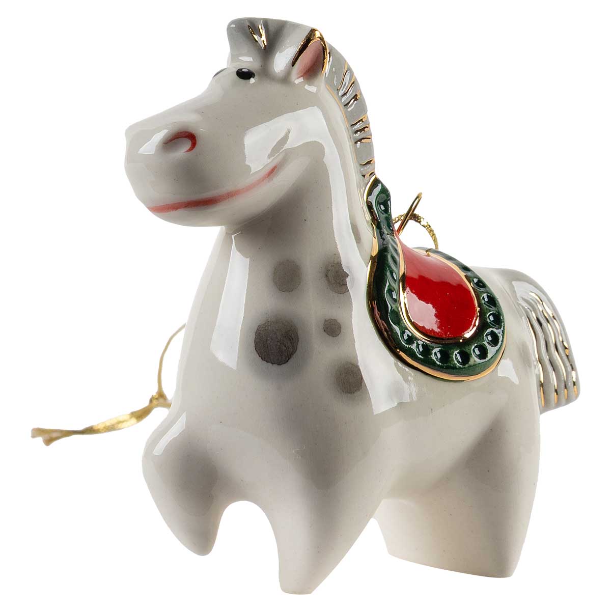 

Елочная игрушка Фарфоровая мануфактура Символ года Лошадка