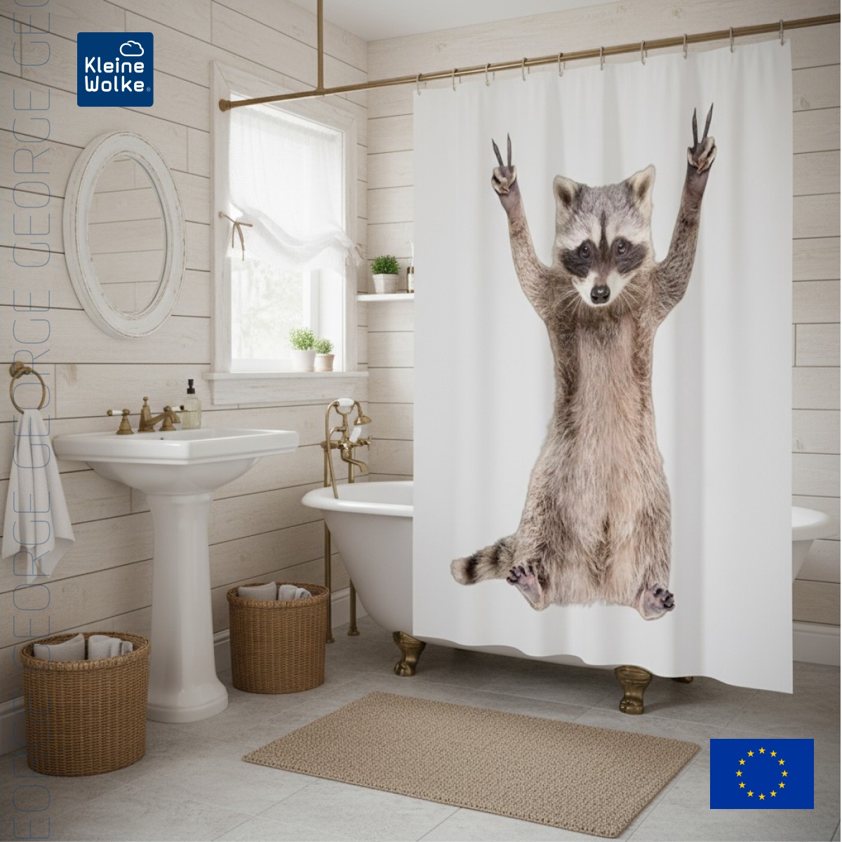 

Штора для ванной Kleine Wolke George 180х200см